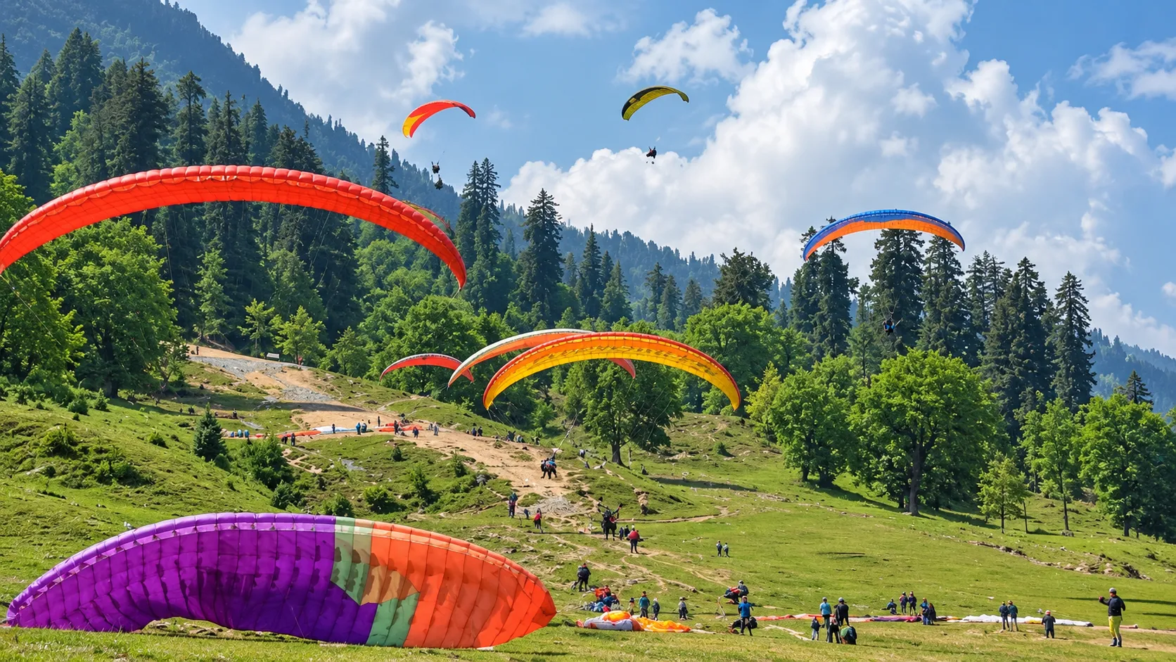 paragliding in manali